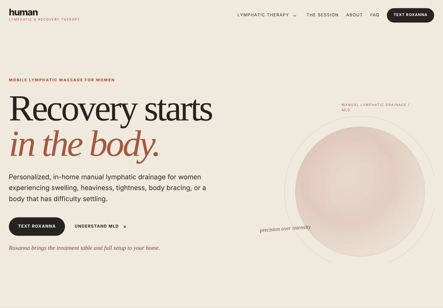 HUMAN homepage market expression preview